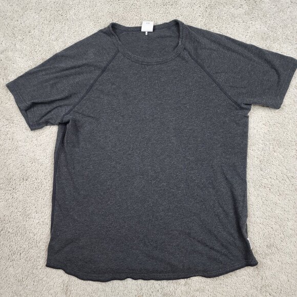 REIGNING CHAMP Mens Cotton Crew Neck Short Sleeve T-Shirt Grey Size Medium M USA - Picture 1 of 5